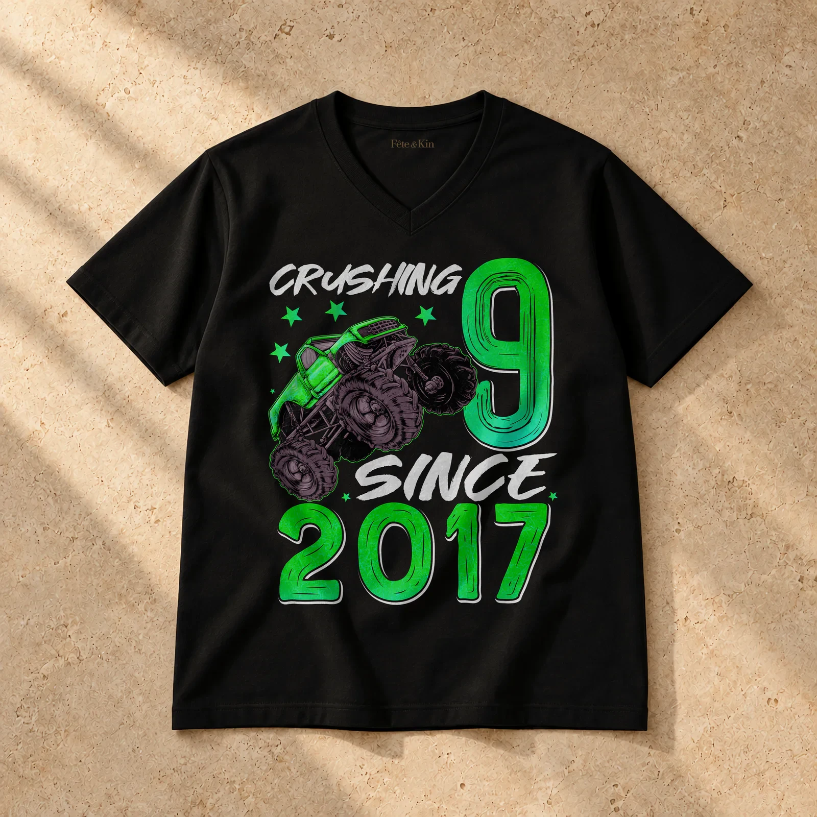 Birthday Gift For 9 Year Old Boys – 9 Year Old Boy Tshirts – Unisex V-Neck T-Shirt