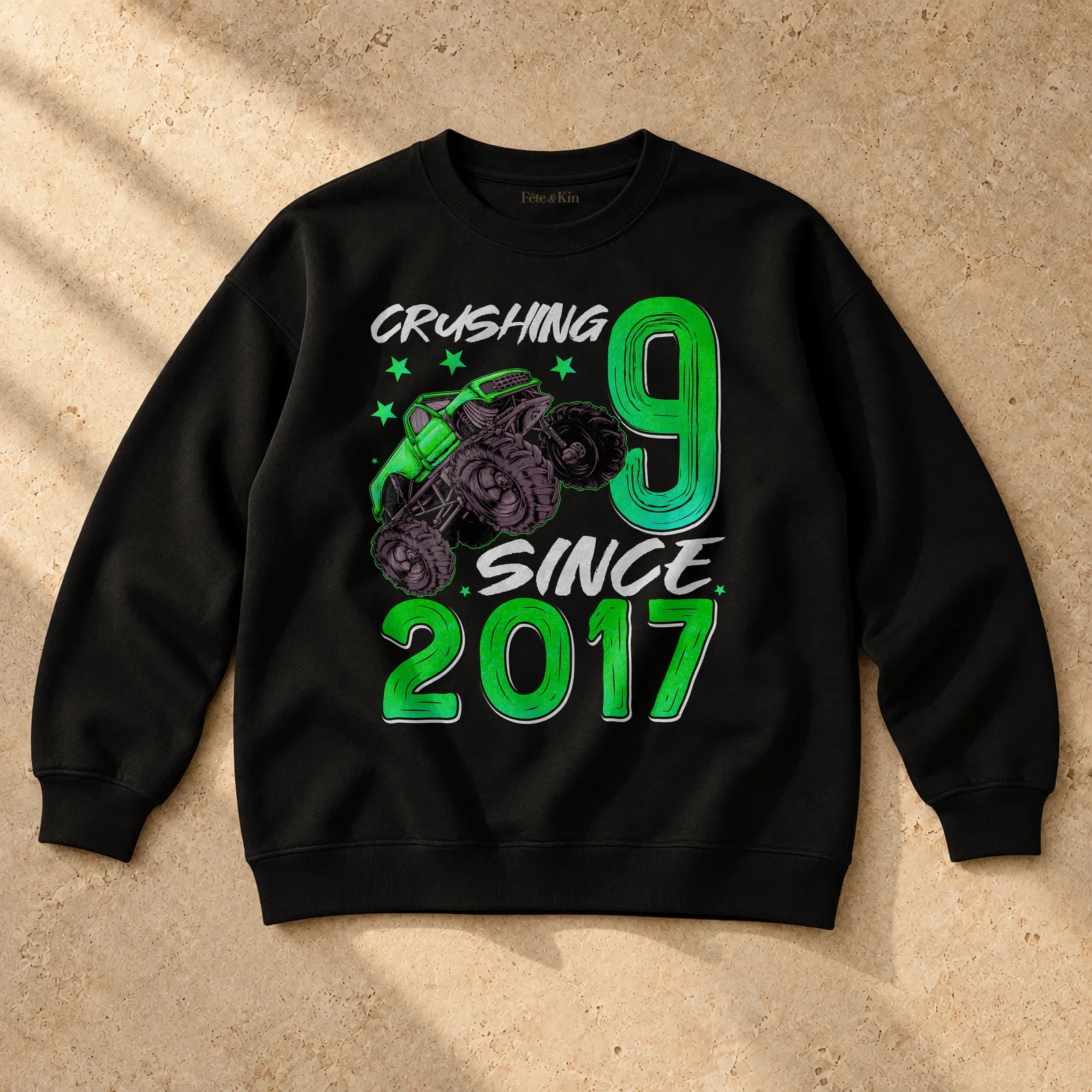 Age 9 Shirt – 9th Birthday Gifts – Unisex Crewneck Sweatshirt