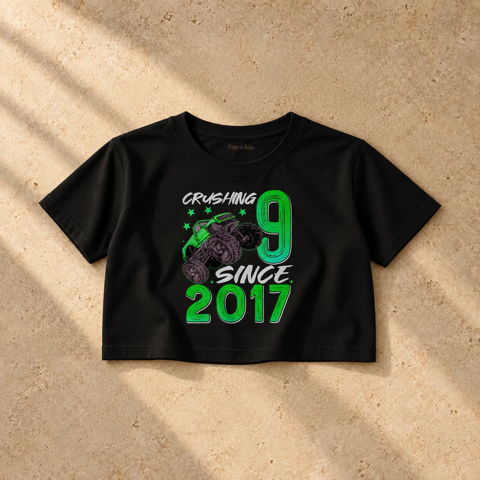 9th Birthday Boy Presents – 9 Year Old Tee – Women's Cropped T-Shirt