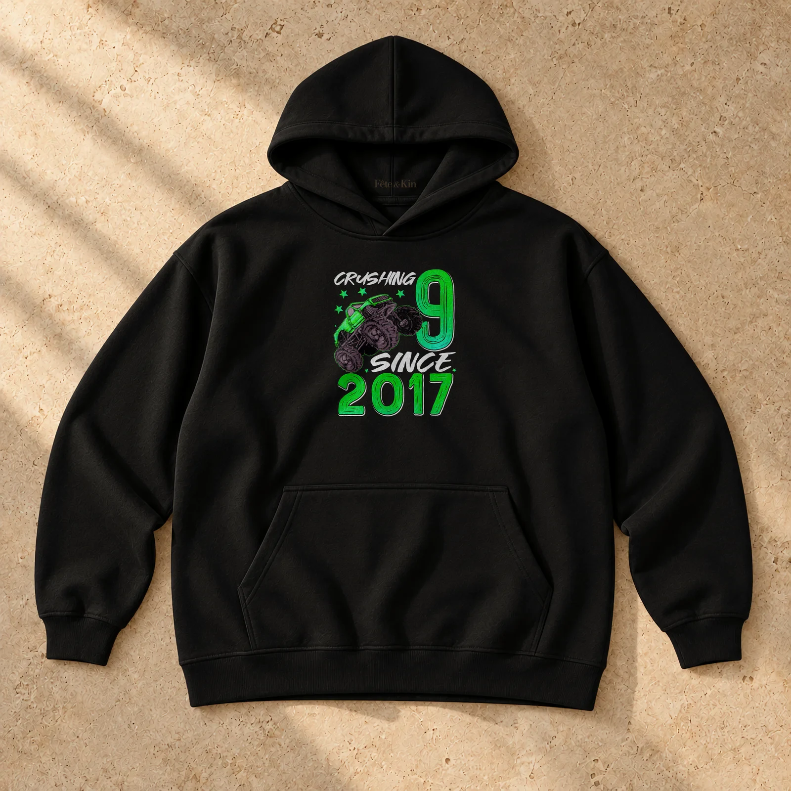 9 Year Old Boy Gifts – 9th Birthday Shirts – Unisex Softstyle Fleece Hoodie
