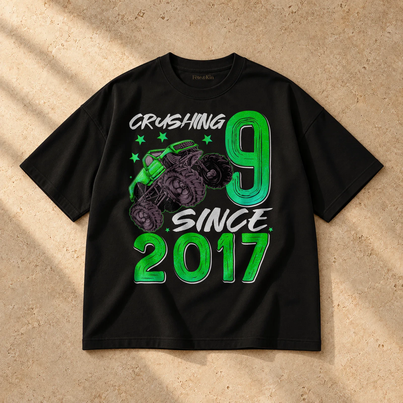 9 Birthday Gift – 9 Year Old Tees – Unisex Oversized Boxy T-Shirt