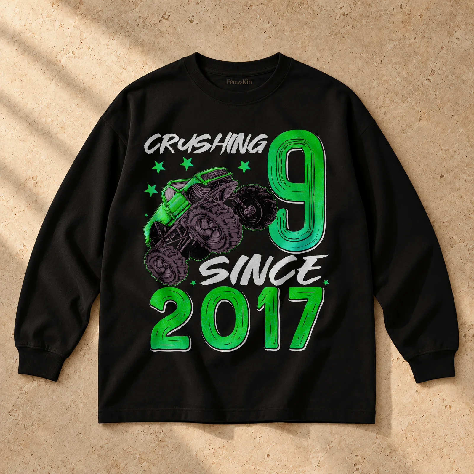 9th Birthday Gifts For Boy – 9 Year Old Tee – Unisex Oversized Long Sleeve T-Shirt