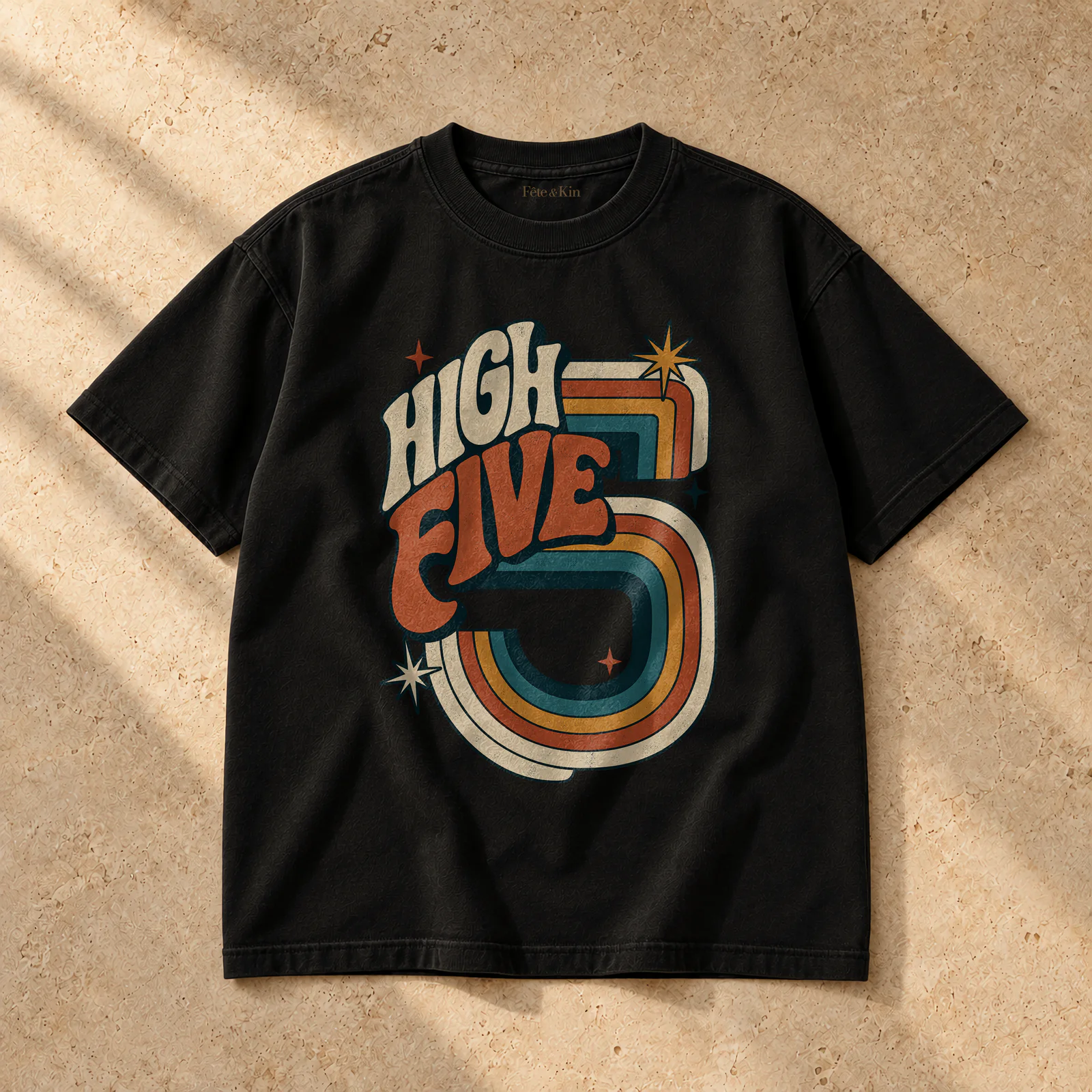 5 Year Old Retro Gifts – 5 Birthday Boy Retro Tshirt – Unisex Heavy Weight T-Shirt