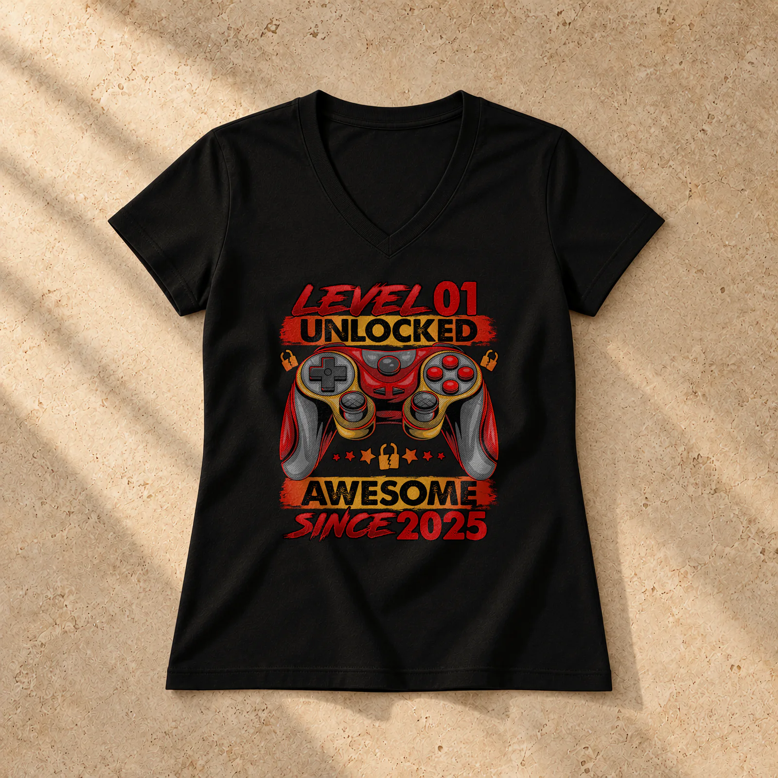 Age 1 Gift – 1st Birthday Tees – LADIES' V-NECK T-SHIRT