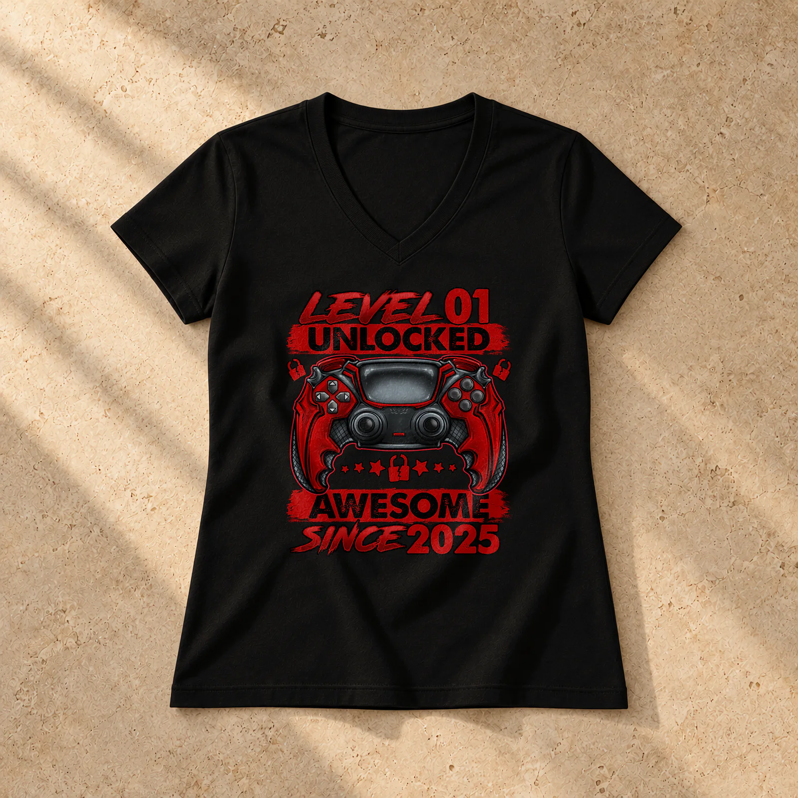 1 Year Old Shirts – 1 Birthday Boy Gift – LADIES' V-NECK T-SHIRT