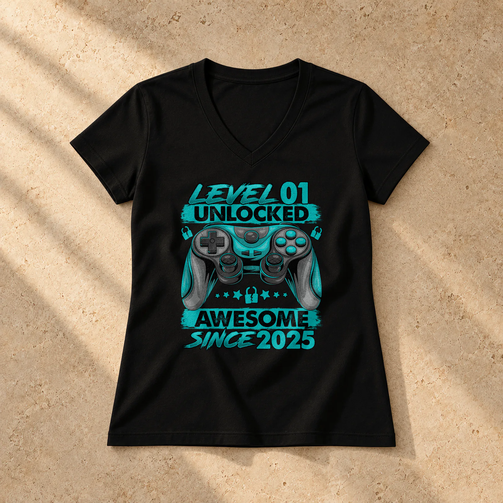 1st Birthday Present For Boys – 1 Year Old Shirt – LADIES' V-NECK T-SHIRT